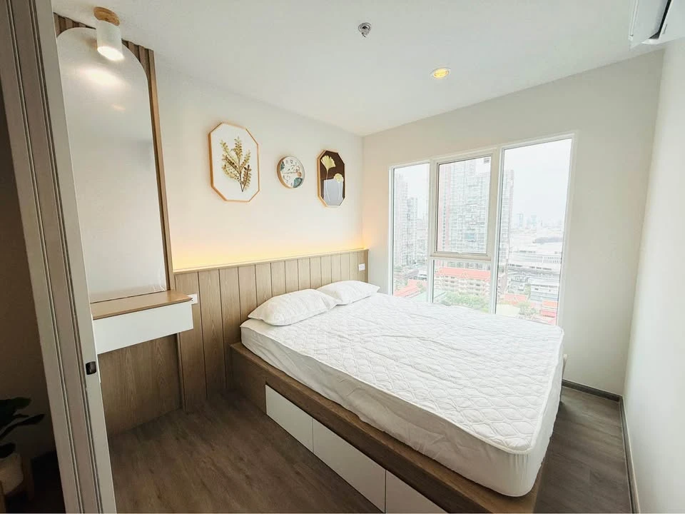 Condo Regent home Bangna for rent, high floor, beautiful view, not hot, fully furnished, good like this, hurry and book before you miss out++