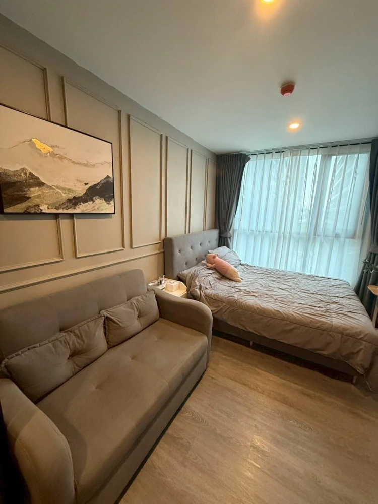 Condo for rent THE ORIGIN Sukhumvit Sailuat E22 Station, ready to move in, garden view, not on the road, fully furnished + electrical appliances, book