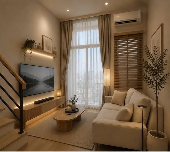 For rent: Culture Chula, spacious room with high ceilings, 20th floor, fully furnished. You can't miss this opportunity!