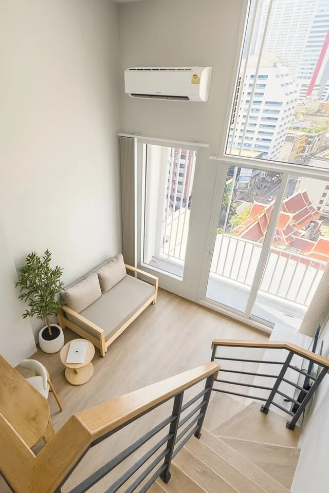 For rent: Culture Chula, beautifully decorated room in minimalist style, high ceiling, airy, good location, convenient transportation, book now!