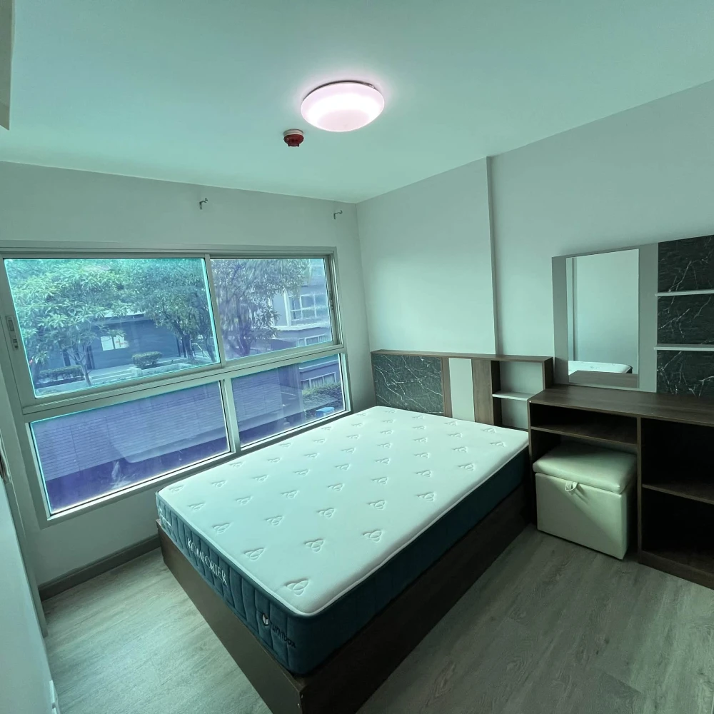 D Condo Ramkhamhaeng for rent, 3rd floor, Building C, fully furnished, ready to move in.