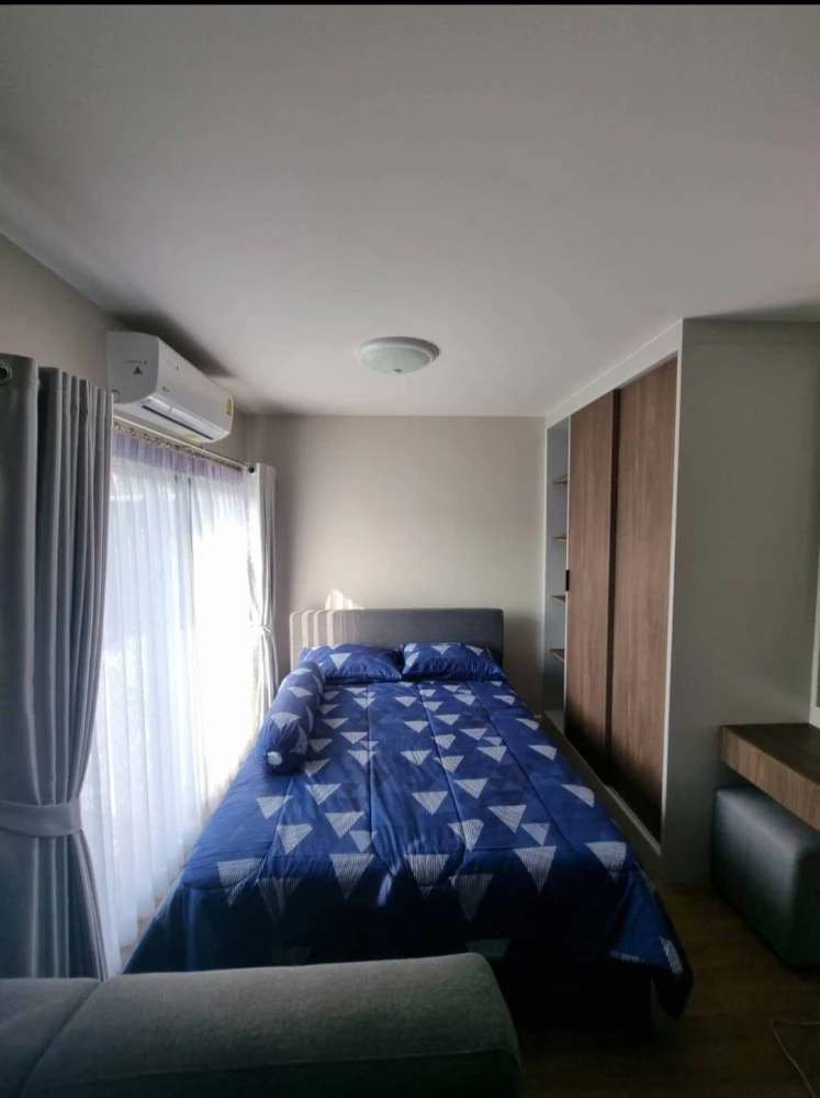 For rent: D Condo Bliss Sriracha, 1 bedroom, 1 bathroom, corner room, not crowded, fully furnished, hurry and reserve now!