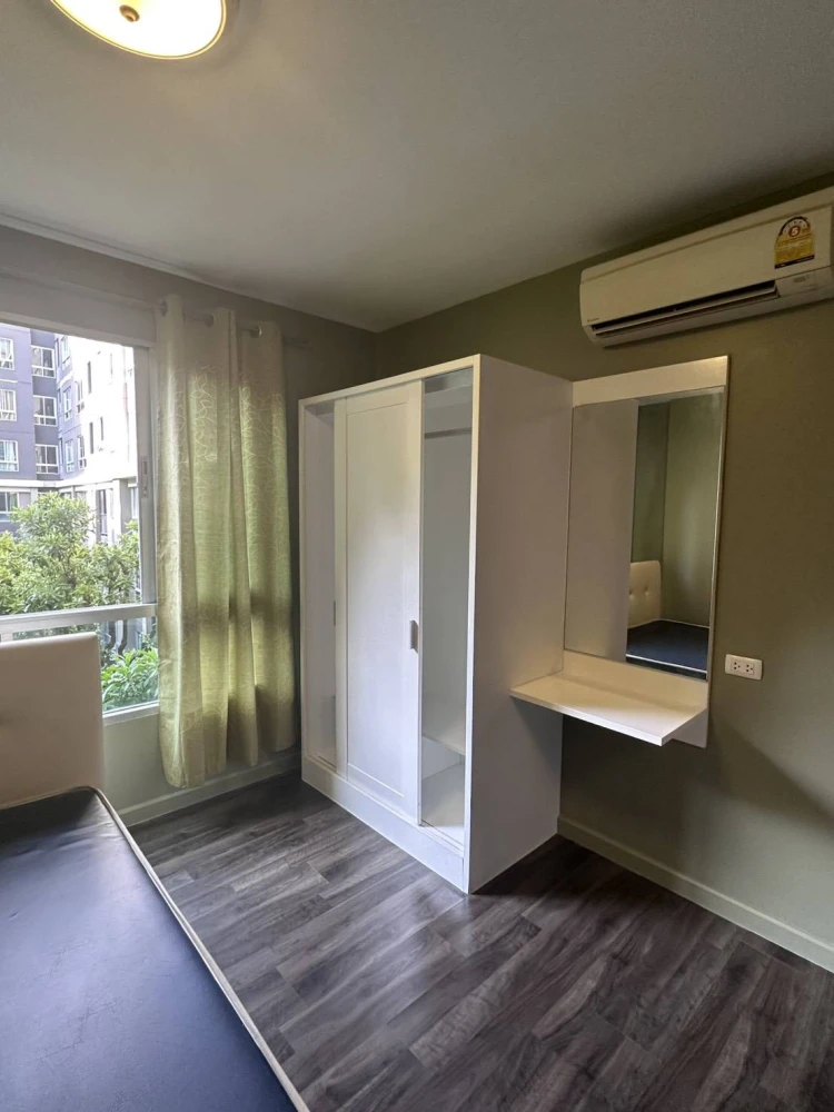 For rent: D Condo Campus Resort Ratchapruek – Charan 13, 3rd floor unit, fully furnished, garden view. Book now!