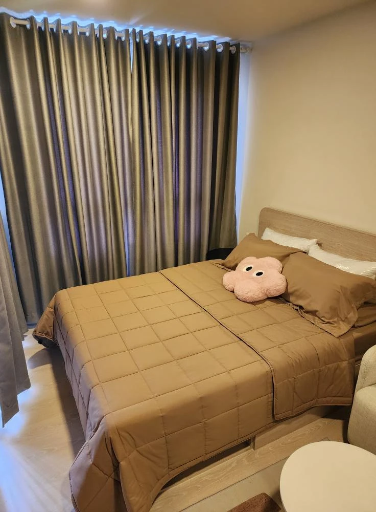 Dcondo Air Lat Krabang for rent, ready to move in, complete in one place, just bring your belongings and move in. Don't miss out!