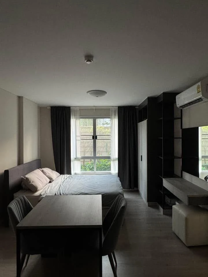 For rent: dcondo Campus Dome Rangsit, garden view, fully furnished room, ready to move in, book now