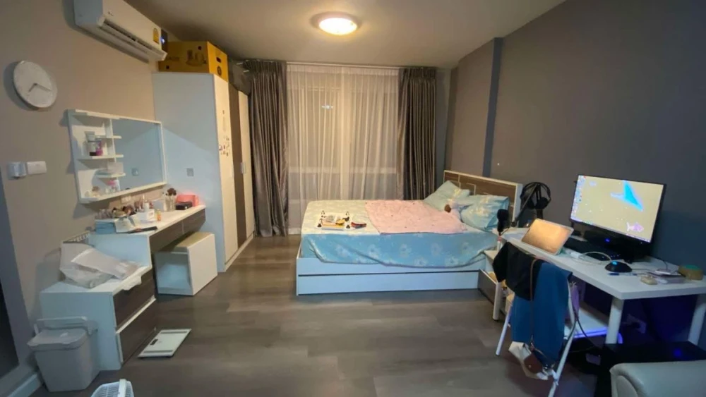 For rent: Dcondo Campus Resort Bangna, 6th floor, fully furnished, ready to move in, reserve now, hurry!