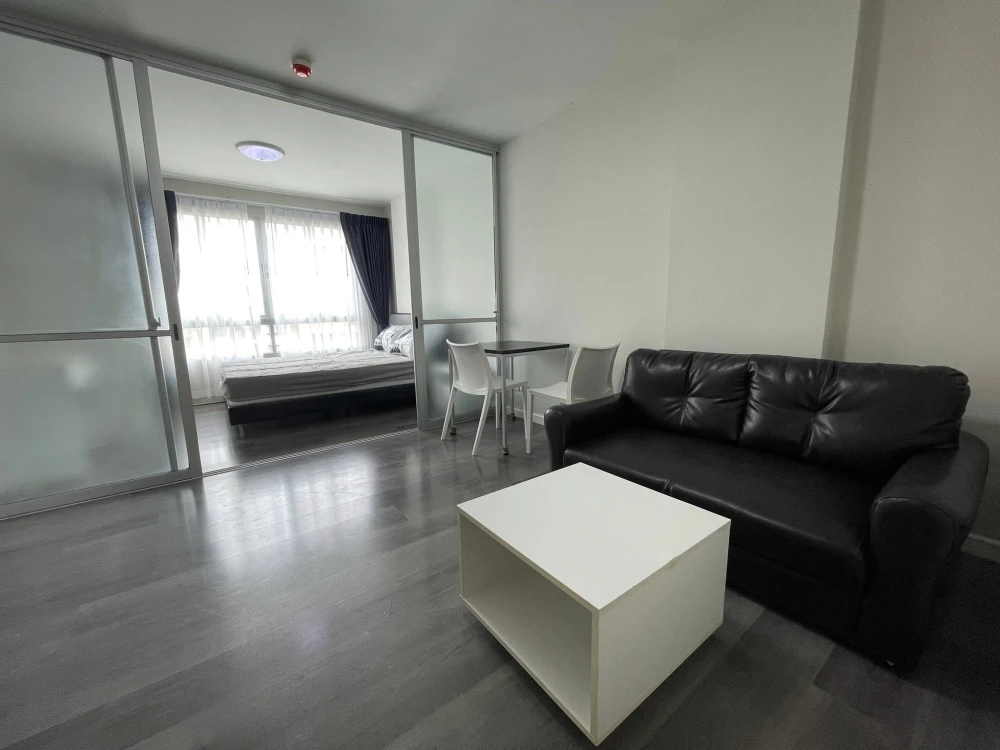 For rent: DCondo Campus Resort Rangsit Phase 1, front end, close to the road, fully furnished, double spring mattress to reduce back pain, don't miss