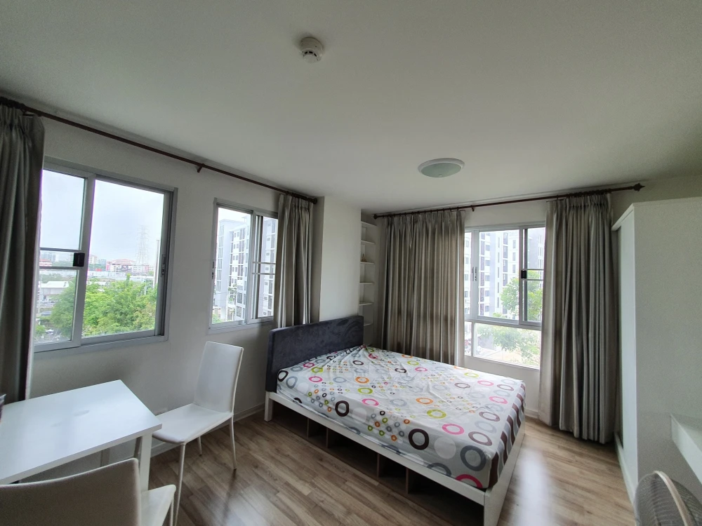 For rent dcondo Campus Resort Rangsit 2 corner room, quiet and private room, complete here, book now, don't miss out.