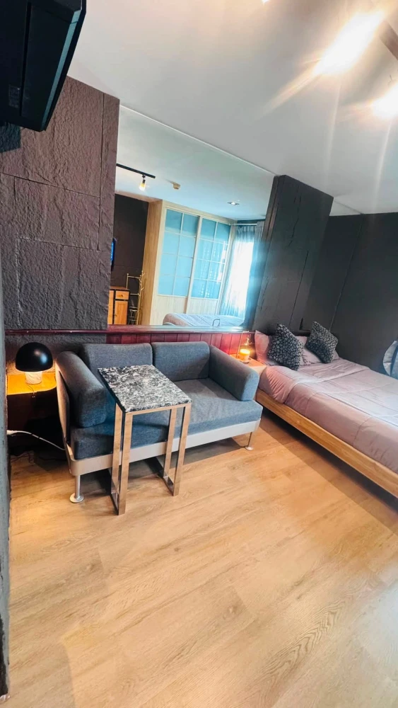 For rent, Elio Sukhumvit 64 Studio, size 22 sq m, beautiful room, fully furnished, with washing machine, good value