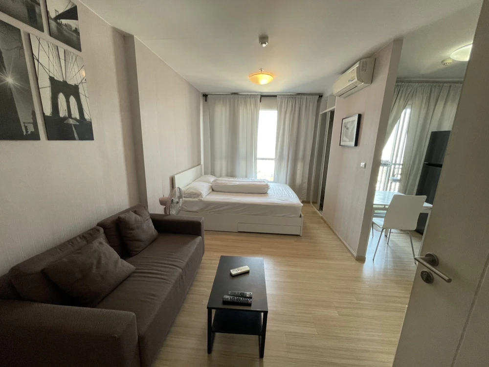 For rent: FUSE SENSE Bang Khae, high floor, city view, beautiful condition, as shown in the picture, complete with furniture and electrical appliances