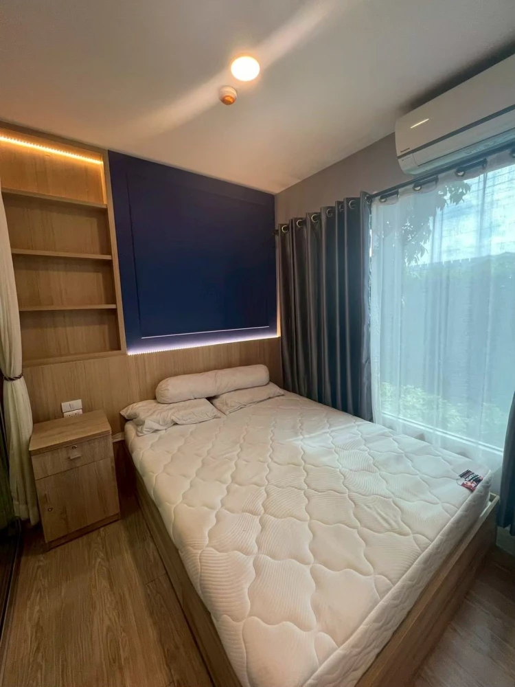 For rent: Happy Condo Donmuang The Terminal, 1st floor unit, fully furnished, high-quality wallpaper. Don't miss out!