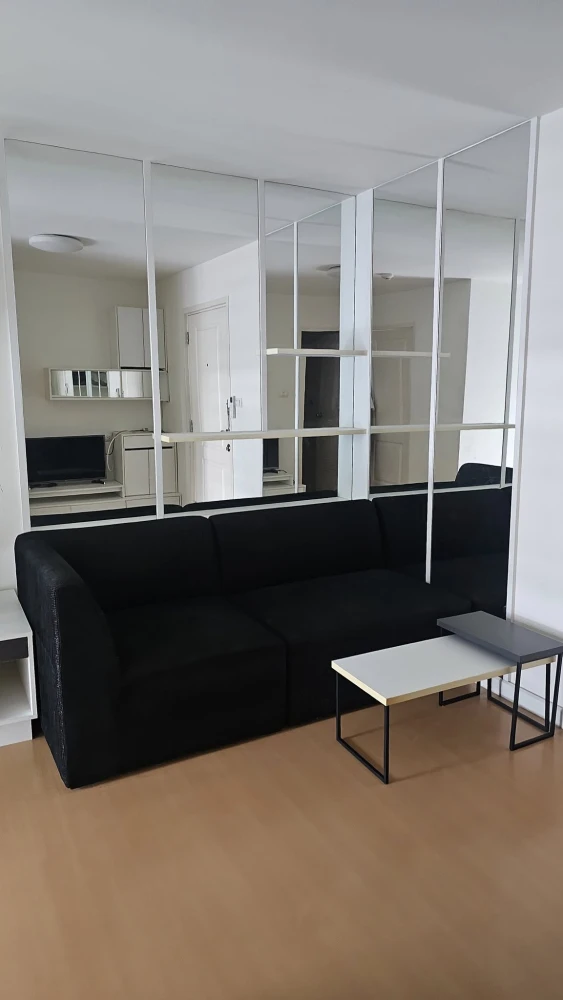 For rent: I Condo Sukhumvit 105, spacious room, lots of space, fully furnished, at a great price. Don't miss it.