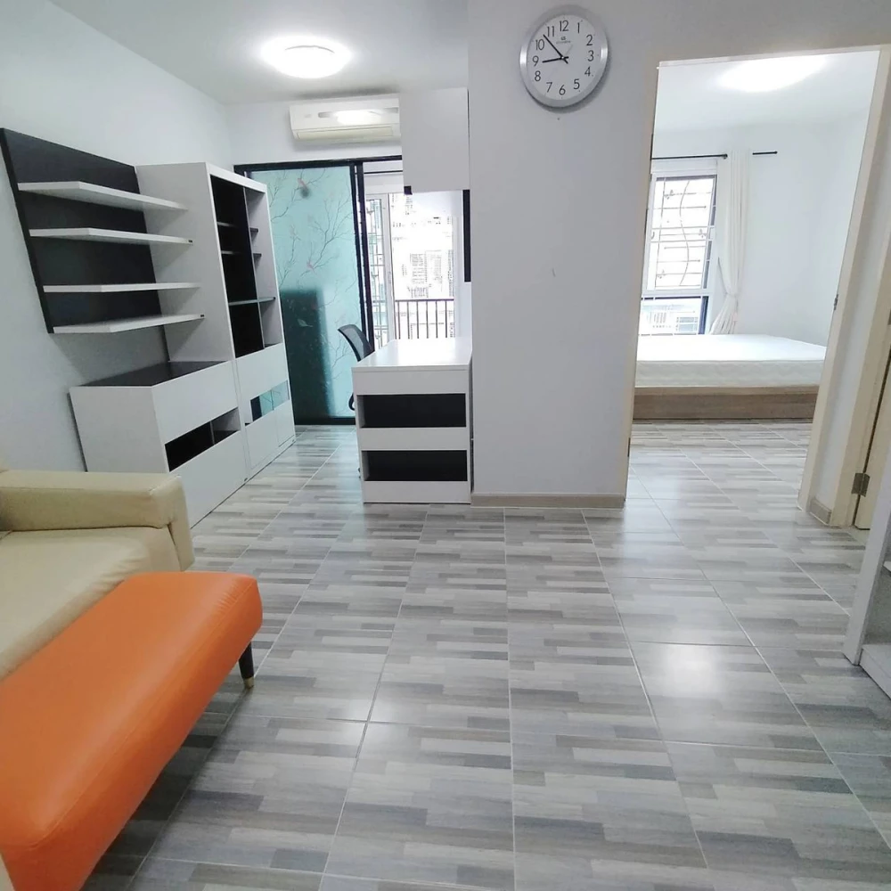 For rent: iCondo Sukhapiban 2, 5th floor, fully furnished unit. Comfortable and ready to move in. Book now! Don't miss out!