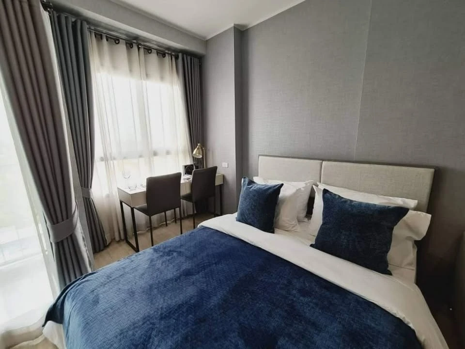 For rent: Ideo New Rama 9, ready to move in, fully furnished, high floor, complete amenities, reserve now!