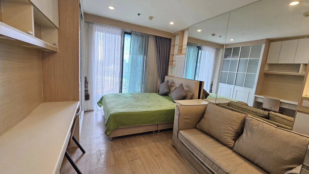 For rent: Ideo Q Chula–Samyan, studio room, good location, fully furnished. With this kind of goodness, what are you waiting for?