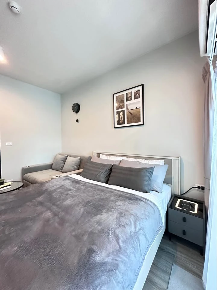 For rent: Ideo Ramkhamhaeng-Lamsali Station, ready to move in, fully furnished, hurry and reserve now+++