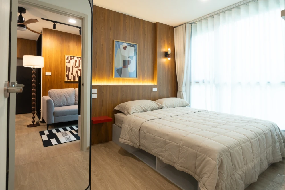 Kave Luminous Bangmod condo for rent, 6th floor, pool view, fully furnished. Book now! Limited time offer!