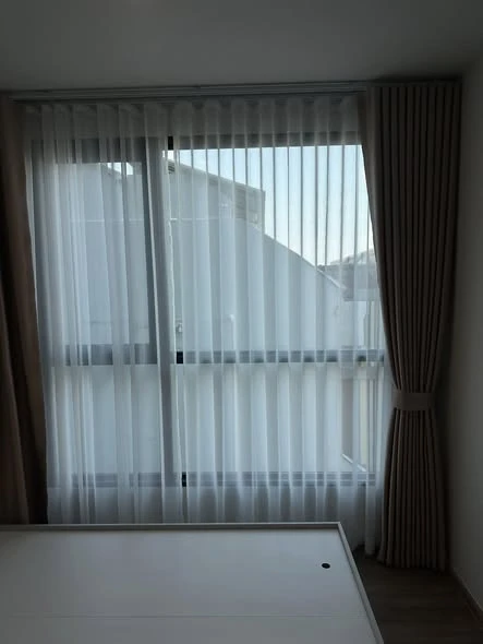 For rent: Kave Luminous Bangmod, nice room on the 5th floor with exterior view, fully furnished with appliances. Book now!