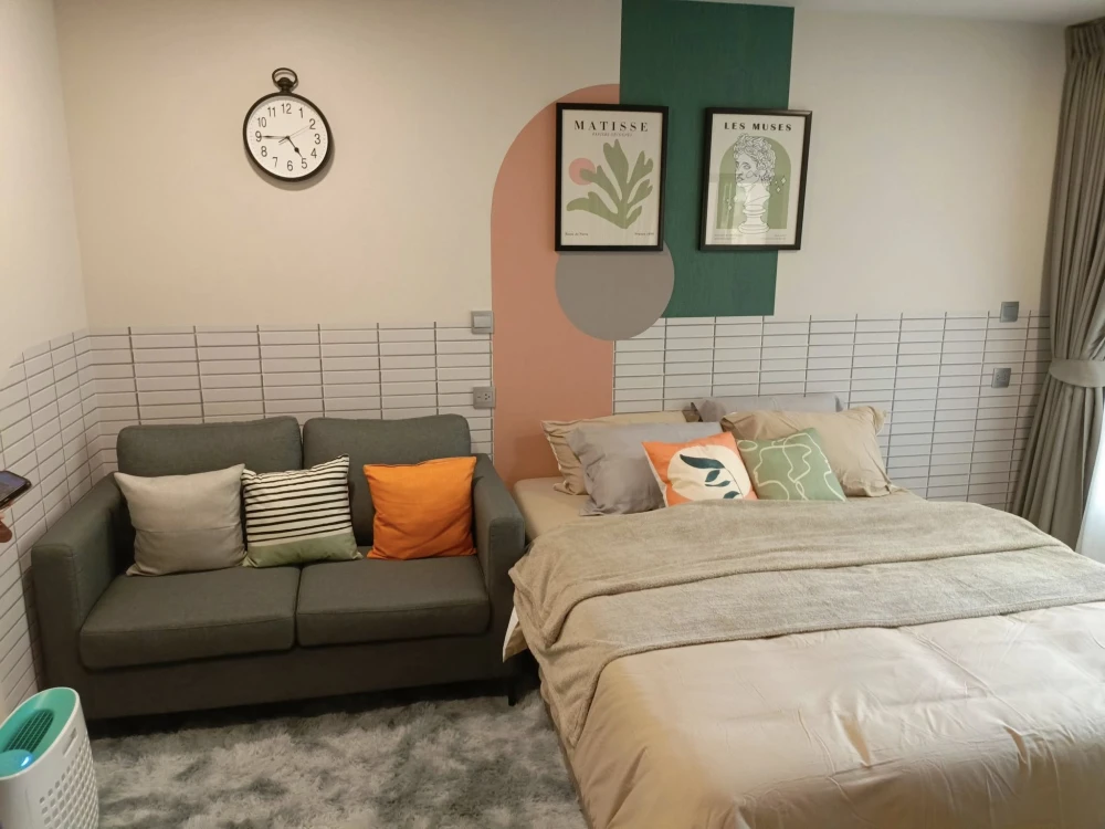 For rent: Kave Town Colony, fully furnished, ready to move in, 5th floor, garden and pool view, great price, come and reserve now, don't miss out!