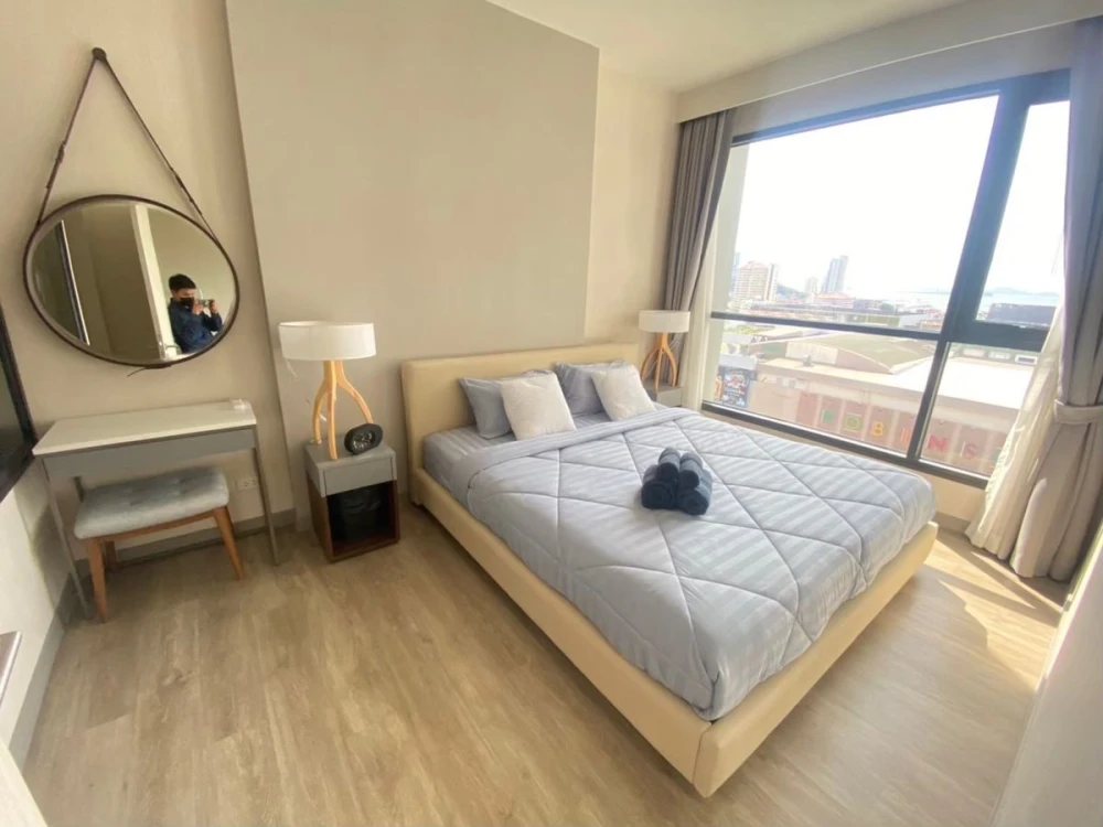 For rent: KEEN Centre Sriracha, 12th floor, sea view, beautiful room, fully furnished, comfortable, book now, don't miss out.