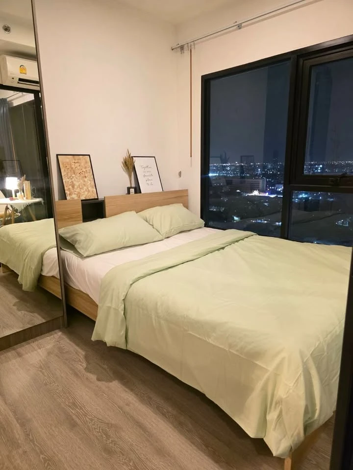 For rent: Kensington Sukhumvit-Theparak, 18th floor, fully furnished, nice to live in, reserve now, urgently.