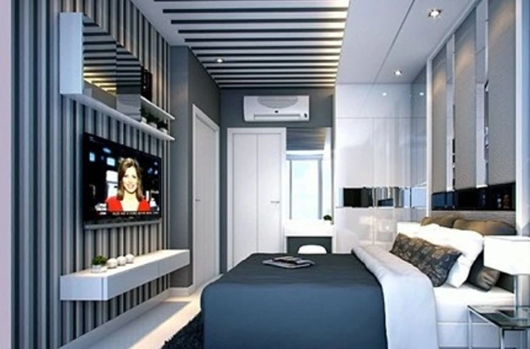 For rent: La Santir, 7th floor, pool view, fully furnished, nice room, if interested, hurry and reserve now, don't miss out!