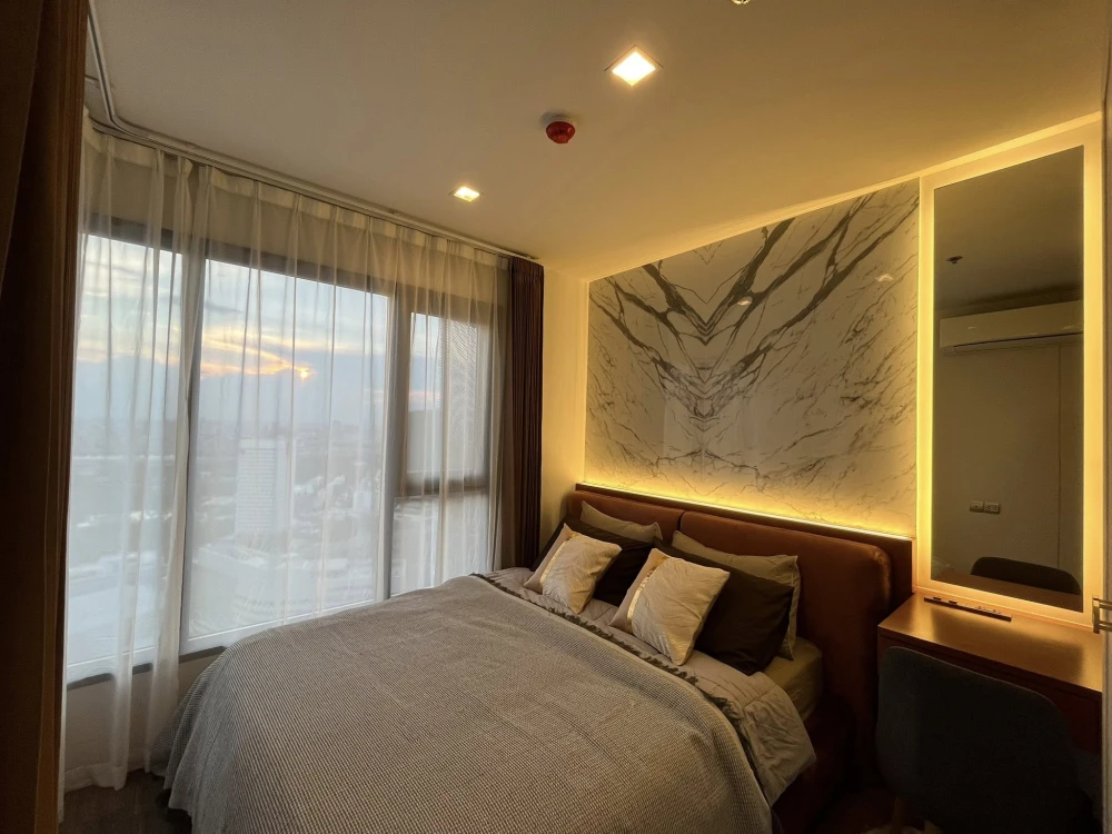 For rent: Life Ladprao Valley, beautiful room, built-in marble bedroom wall, very cool, fully furnished. Can you not reserve it?