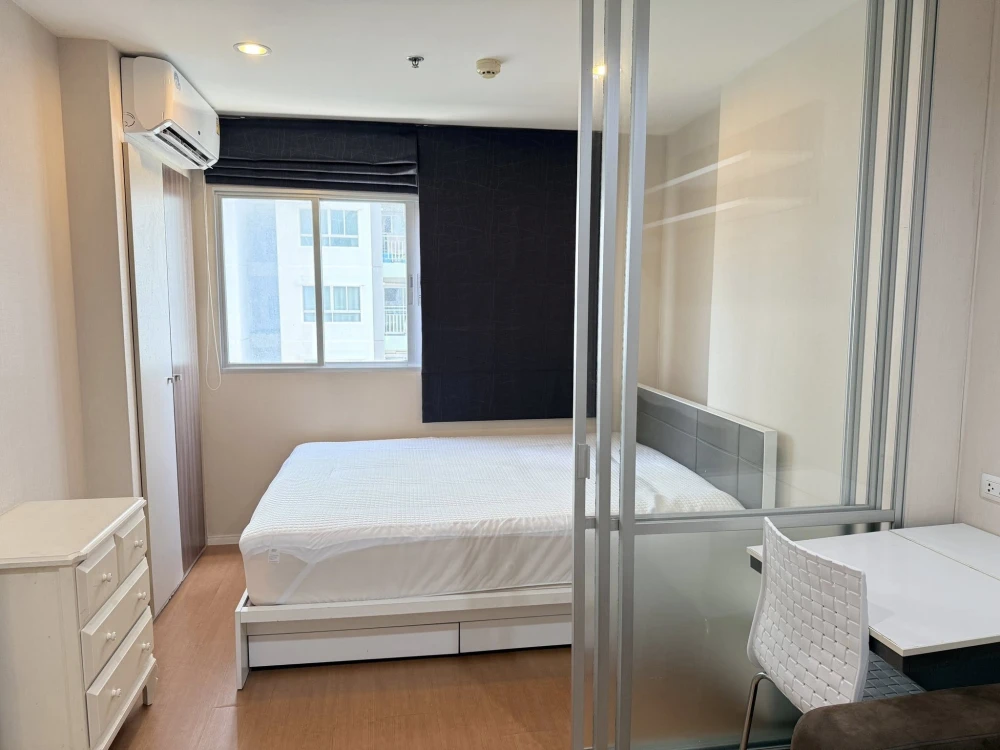 For rent: Lumpini Mega City Bangna, 12th floor, partitioned room, fully furnished. Interested? Reserve now! Hurry!