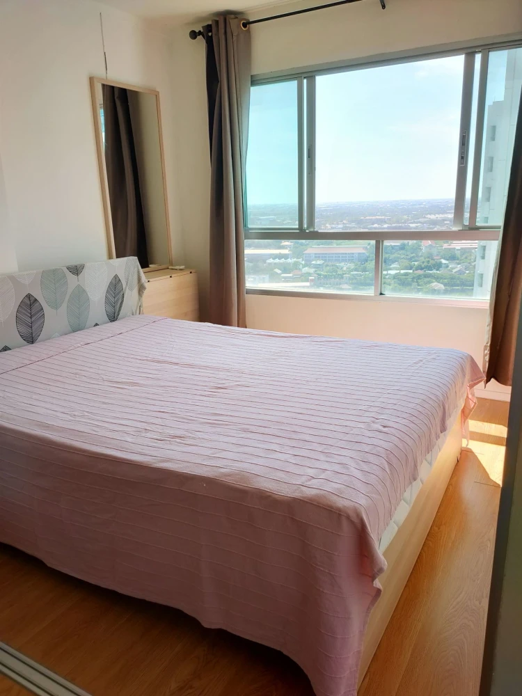 For rent: Lumpini Mega City Bangna, corner room, not crowded, fully furnished and equipped, beautiful view, don't miss it.