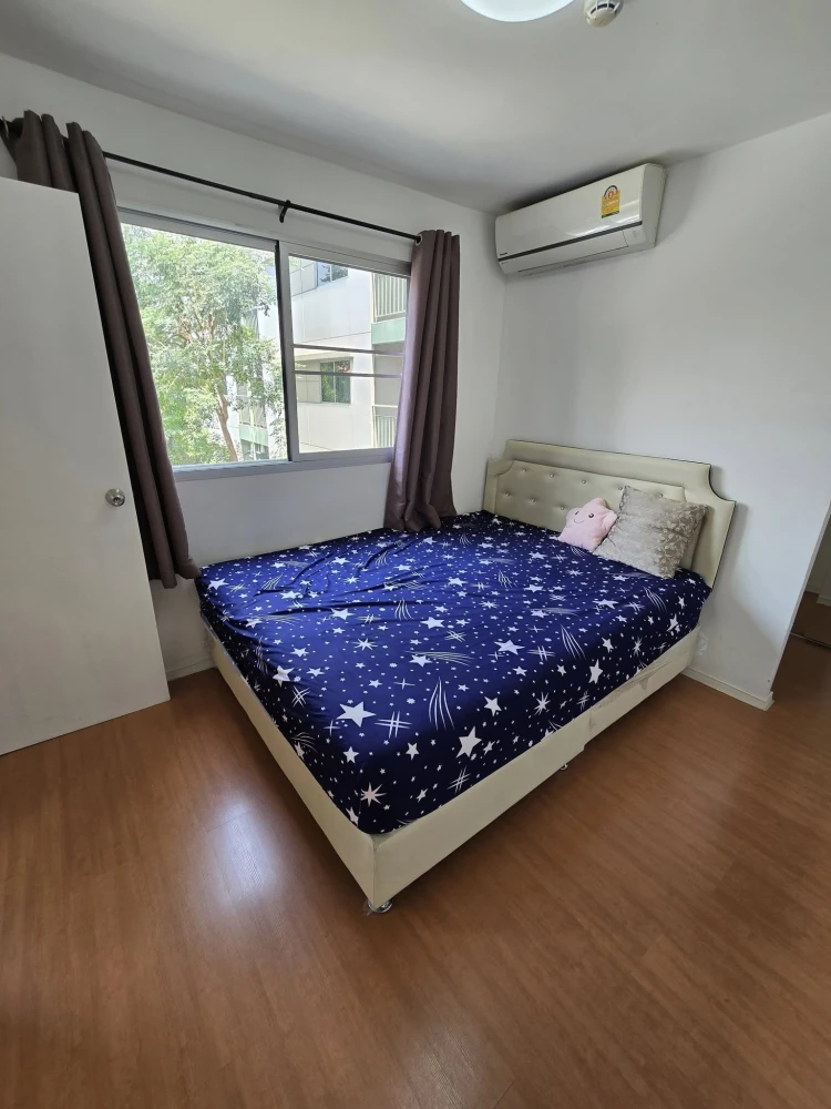For rent: Lumpini Mixx Thepharak-Srinakarin, 2 bedrooms, 2nd floor, fully furnished, nice to live in, reserve now, urgently.