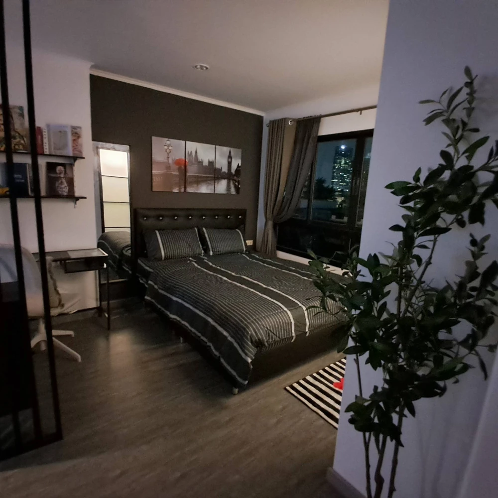 For rent: Lumpini Place Phahol-Sapankhwai, ready to move in, fully furnished, spacious room, ready to move in, reserve now.