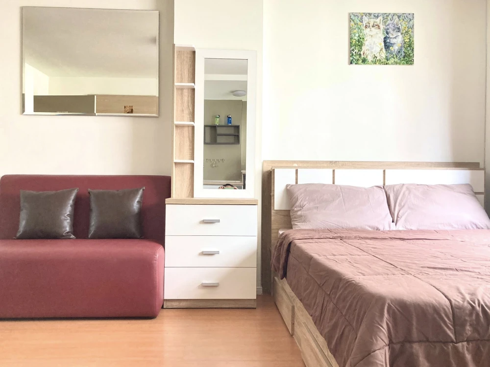 For rent: Lumpini Township Rangsit Klong 1, 4th floor, beautiful room, fully furnished, nice to live in, reserve now, don't miss out!