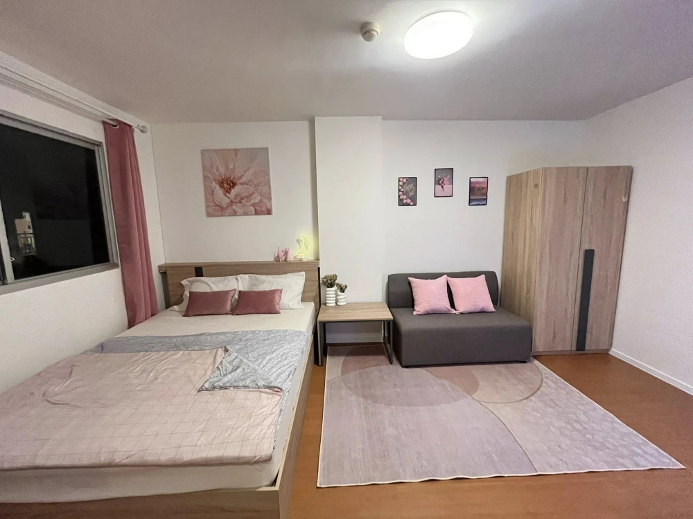 For rent: Lumpini Township Rangsit Klong 1, 4th floor, beautiful room, fully furnished, nice to live in, reserve now, don't miss out!