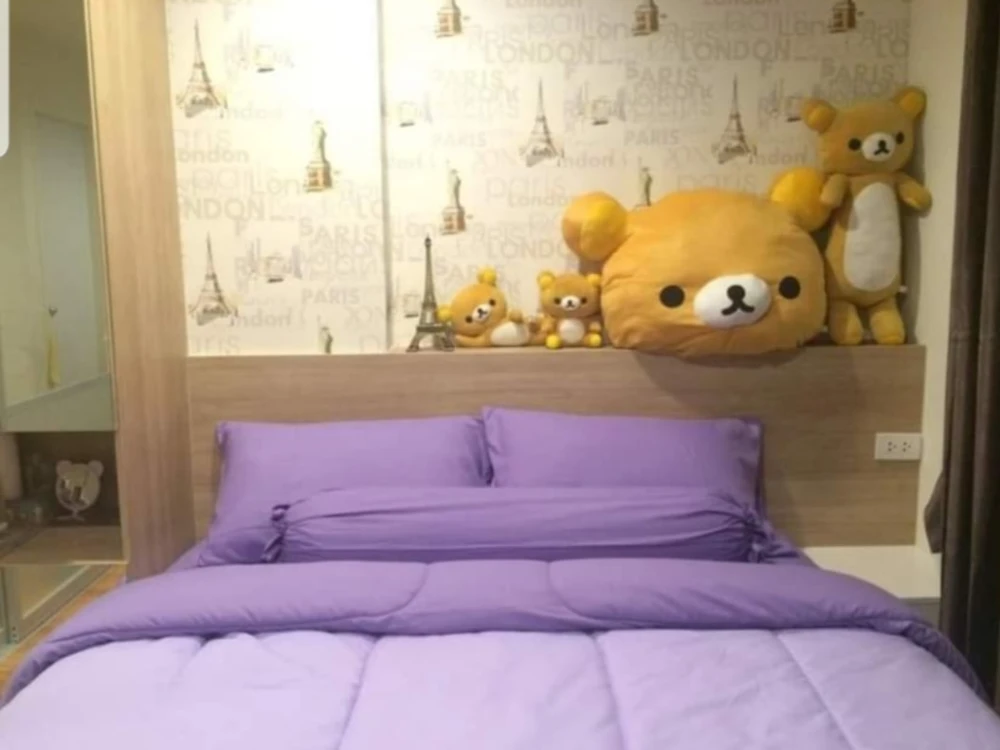 For rent: Lumpini Ville Nakhon In Riverview, 1 bedroom, 1 bathroom, beautiful wallpaper, fully furnished, reserve now!