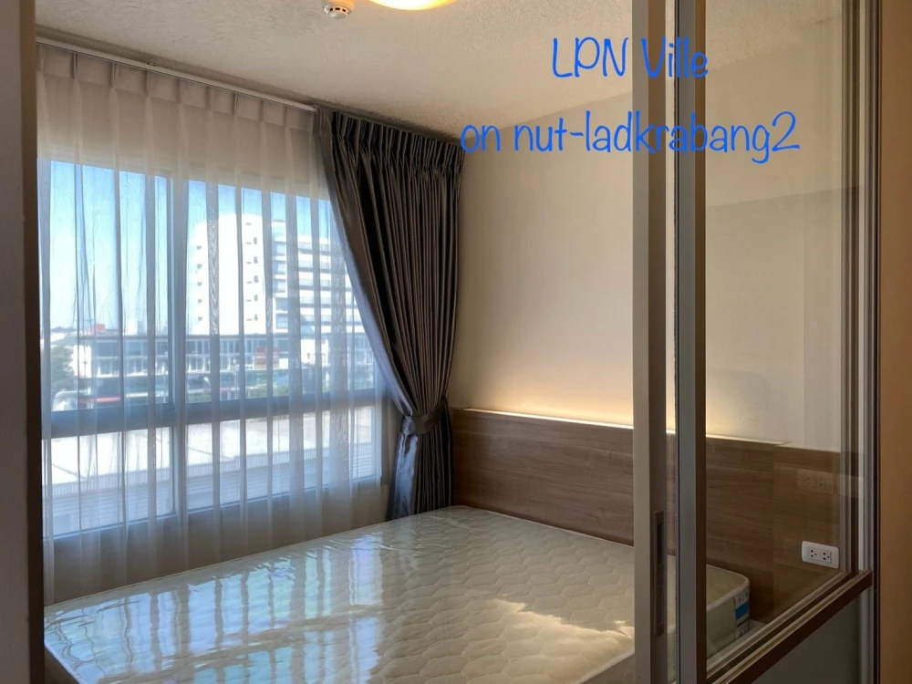 For rent: Lumpini Ville Onnut - Ladkrabang 2, 6th floor, fully furnished, nice to live in, reserve now!
