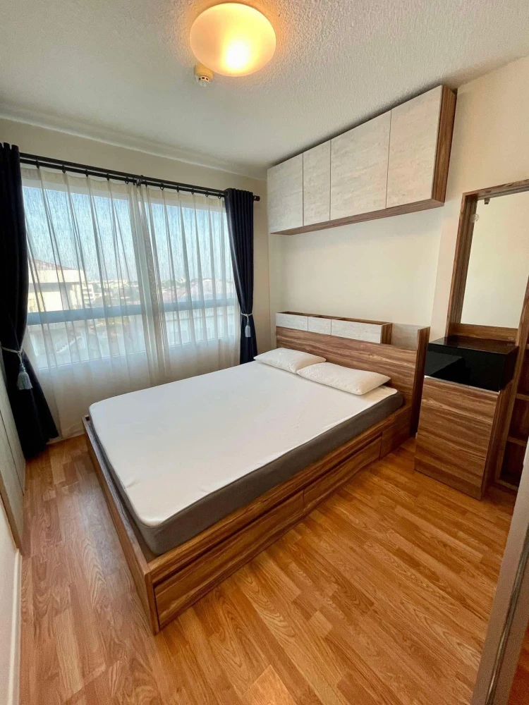 For rent: Lumpini Ville Onnut - Ladkrabang, 2 comfortable rooms, fully furnished, morning sun, unobstructed view. Book now!
