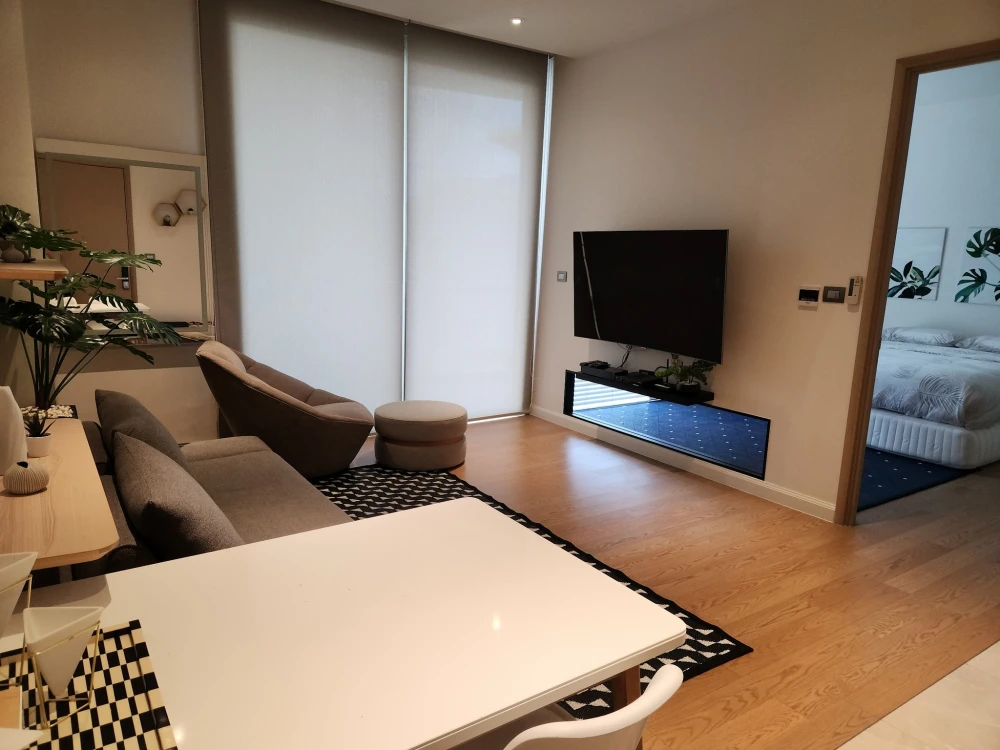 For rent: Magnolias Waterfront Residence (Icon Siam), location next to a famous shopping mall, beautiful view, see the Chao Phraya River, fully decora