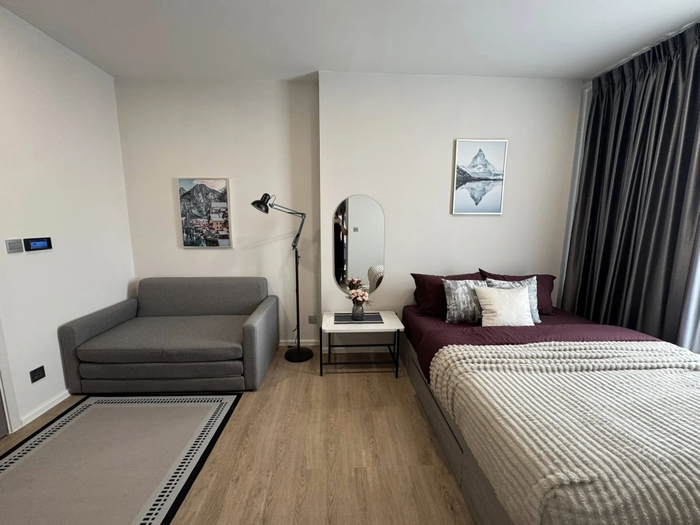 For rent: Modiz Rhyme Ramkhamhaeng, a lovely room with complete furniture and appliances. Just bring your bags and move in!