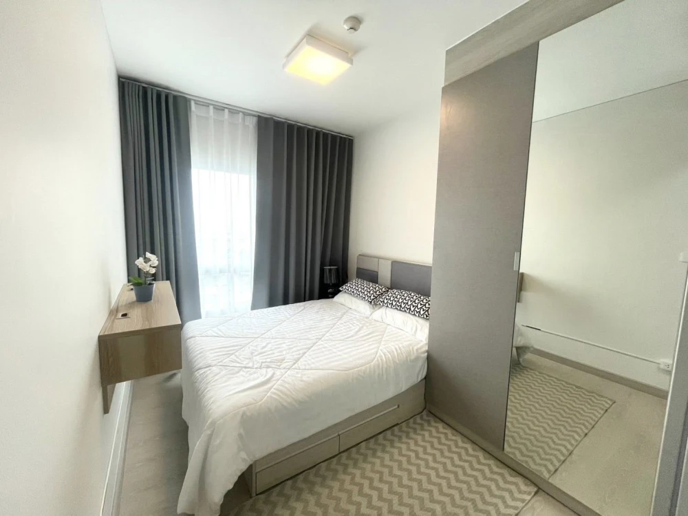 For rent: Niche id @ Pakkret Station, 24th floor, beautiful room, fully furnished, nice to live in, reserve now!