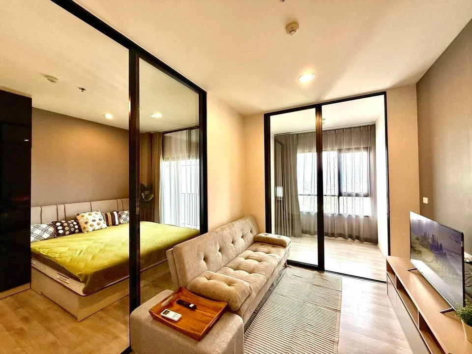 For rent: Niche Mono Mega Space Bangna, 29th floor, very high, beautiful view, sunny room, not hot, ready to move in