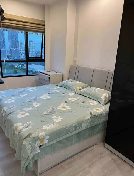 For rent: Niche Mono Mega Space Bangna, a nice room on the 16th floor with a high view, fully furnished and equipped with appliances. Come and reserve