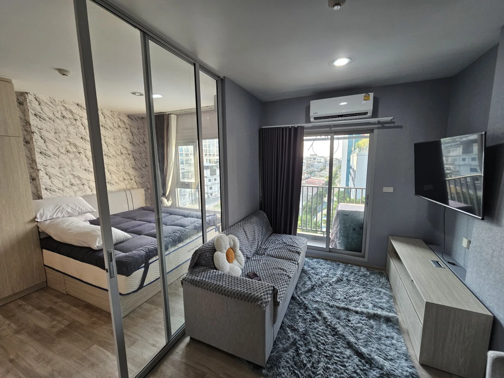 For rent: Niche Mono Ramkhamhaeng, Building C, 6th floor, basketball court view, corner unit, well-partitioned. Book now!
