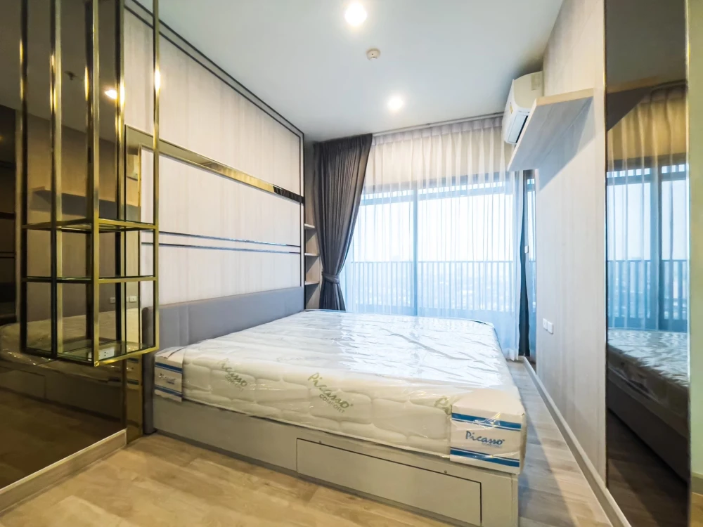 For rent: Niche Pride Taopoon, 1 bedroom, 1 bathroom, decorated in a simple, luxurious style, built-in marble pattern wall, book now.