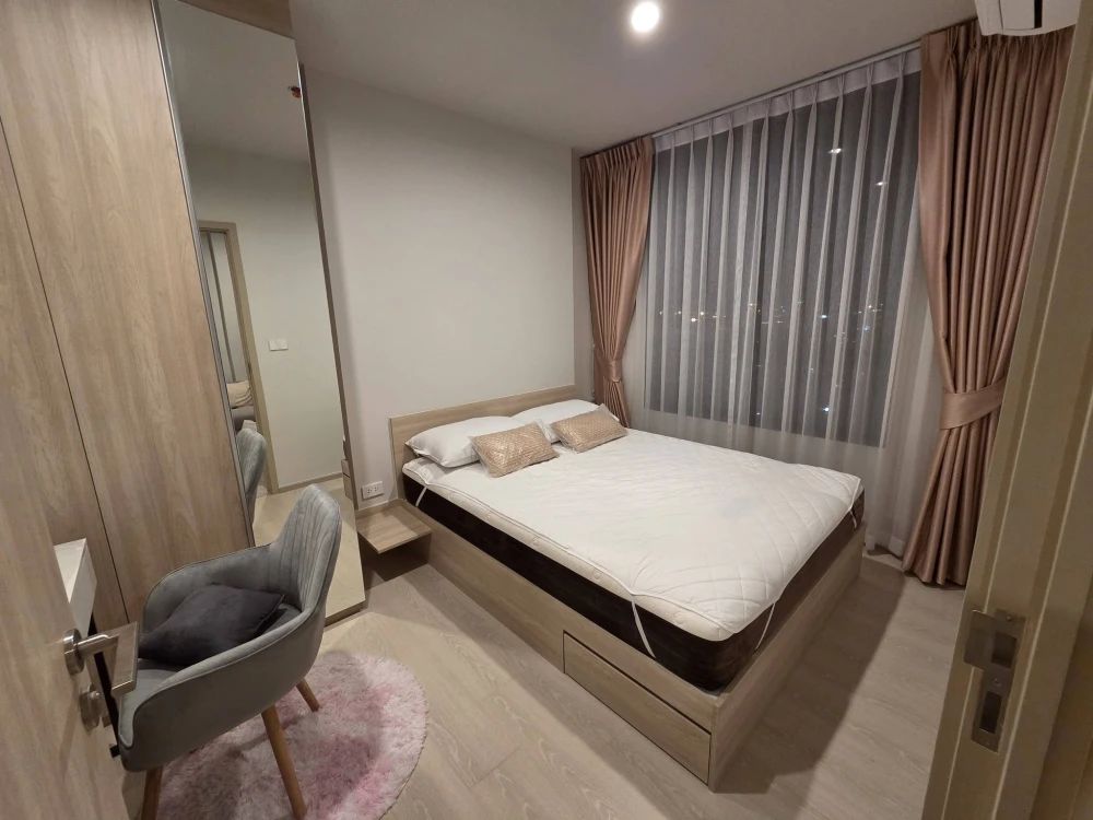 For rent: Noble NUE Mega Plus Bangna, 1 bedroom, 1 bathroom, fully furnished, beautiful unblocked view. Book now!