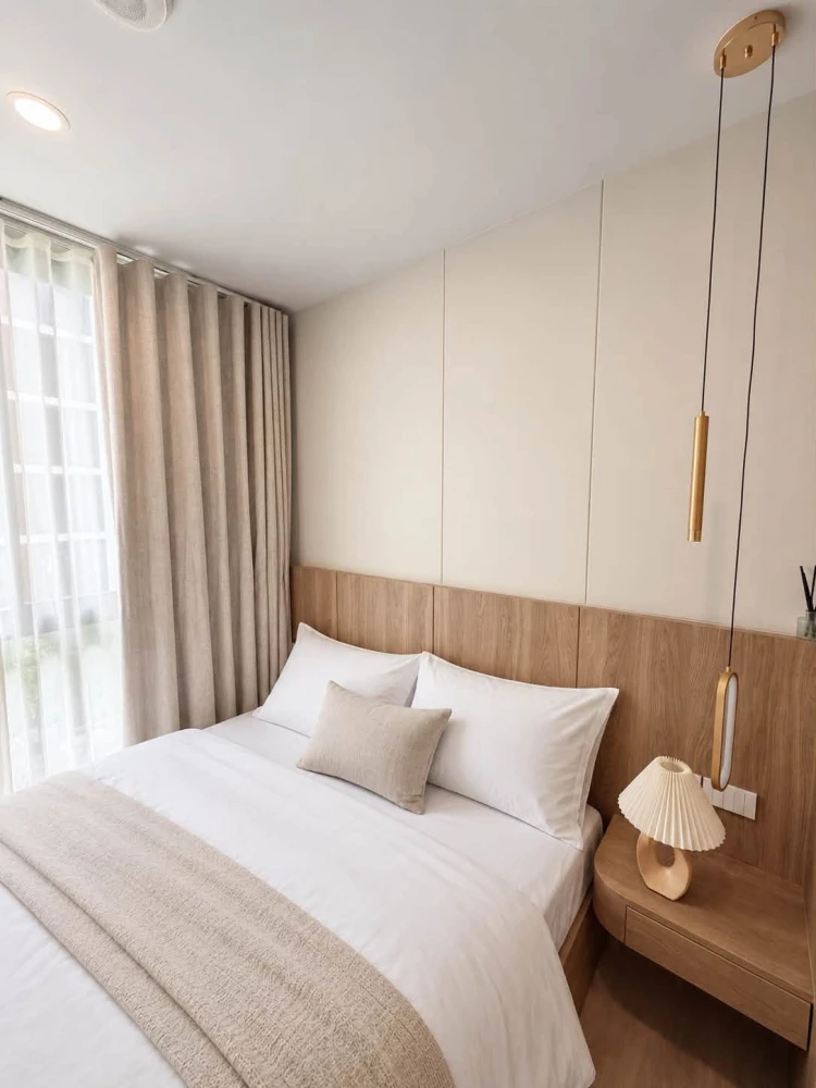 For rent: Nue Core Khu Khot Station, 4th floor unit with high-quality built-in furniture and complete amenities. Book now!