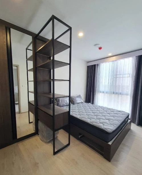 For rent: Nue Cross Khu Khot Station, 7th floor, corner room, open view, fully furnished, ready to move in, book now, don't wait.