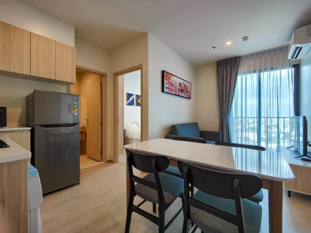 For rent: Nue Noble Ratchada-Ladprao, spacious room, comfortable, nice to live in, high floor, fully furnished, book now before you miss out++
