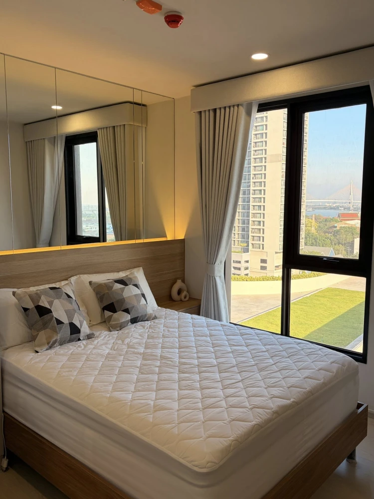 For rent: Nue Riverest Ratchaburana, 9th floor, fully furnished, very livable. Book now!