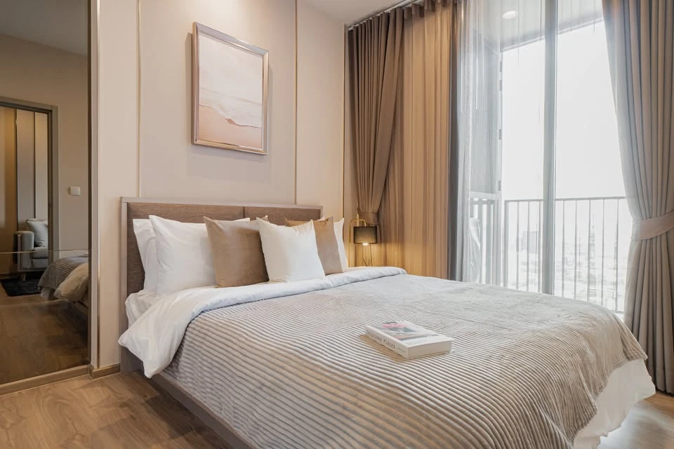 For rent OKA HAUS Sukhumvit 36, 39th floor, open view, fully furnished, complete with electrical appliances, reserve now.