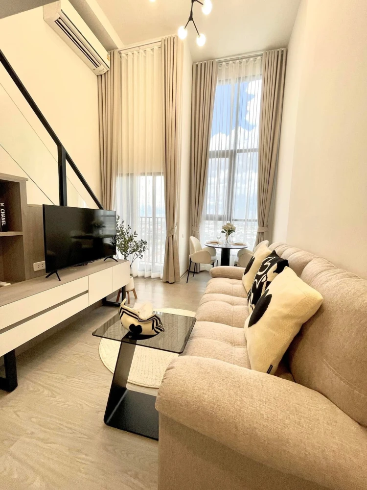 For rent: Origin Plug & Play Ramkhamhaeng Triple Station, complete with electrical appliances, basic furniture, ready to move in
